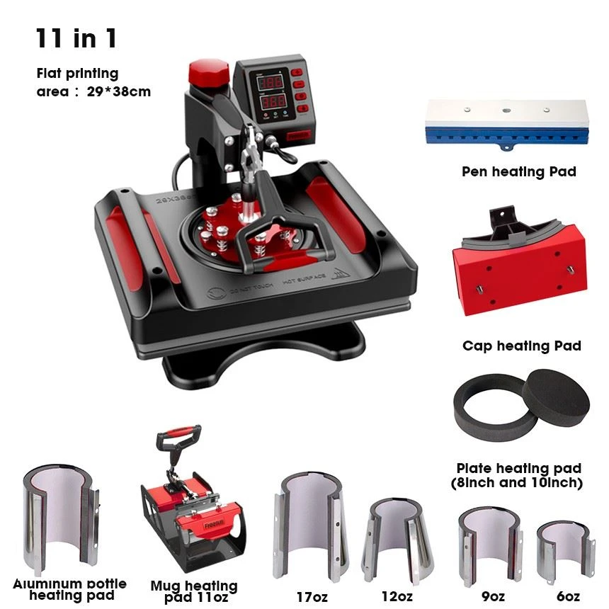 11 in 1 combo sublimation press machine